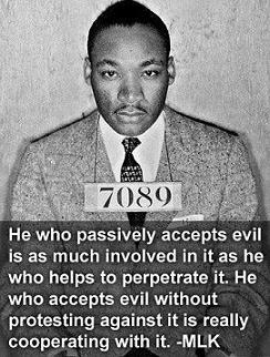 Rev Martin Luther King, Jr. quote and photo