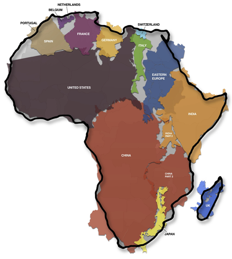 True size of Africa