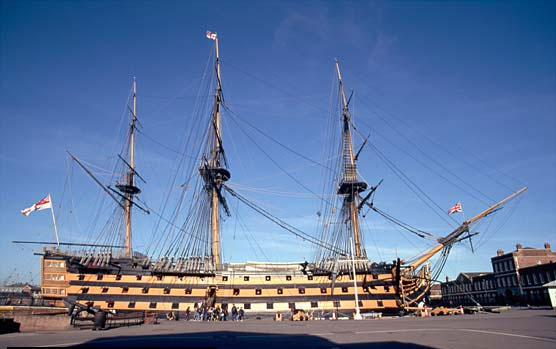 HMS Victory at dockside